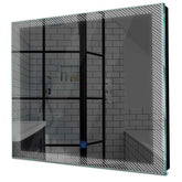 Specchio LED Quadrato | Pulsante touch | Luce bianca fredda - Reyze Serie Simetria Modello 7